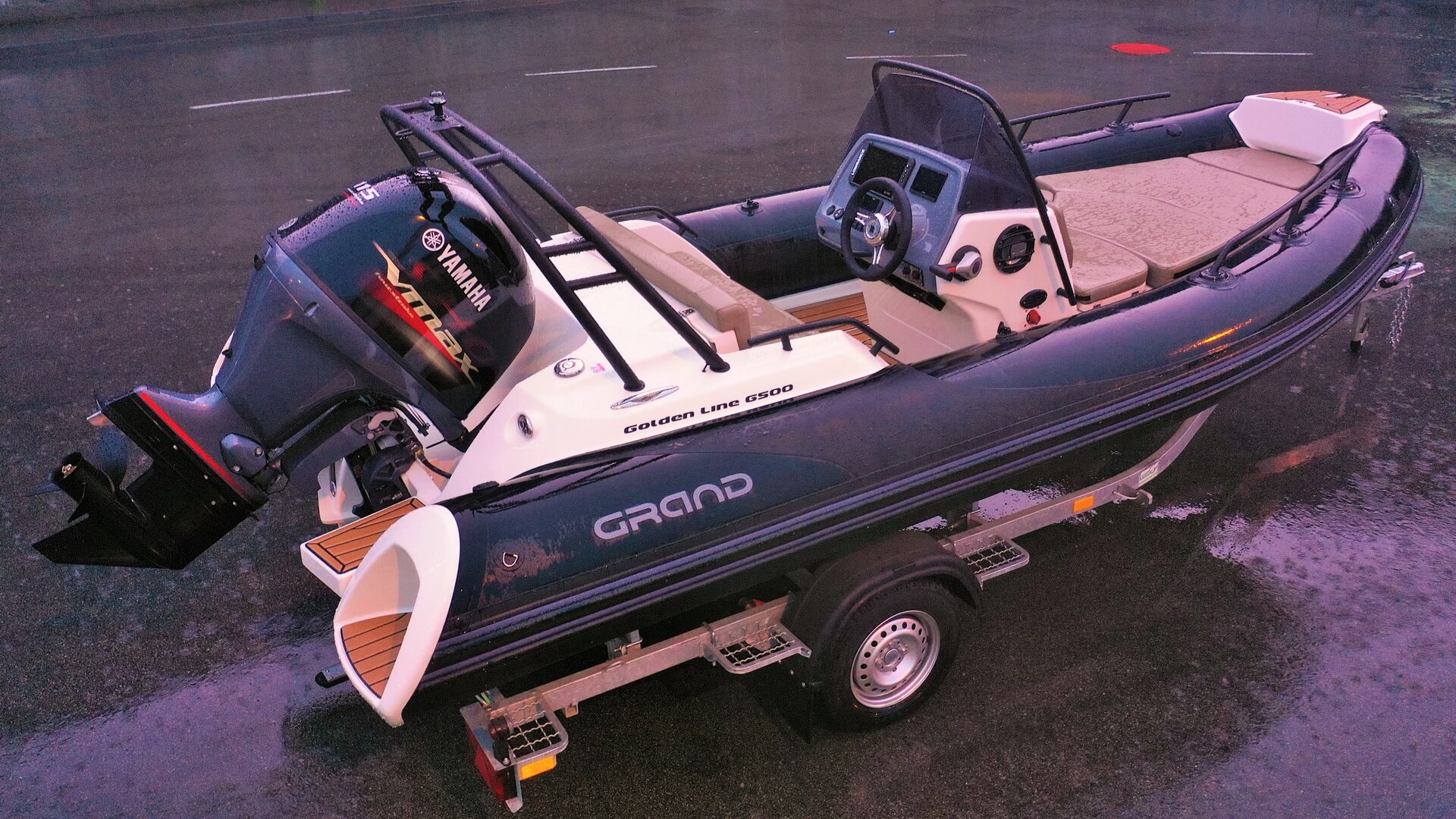 Надувная лодка с жестким дном GRAND Golden Line G500LF, Надувная лодка GRAND Golden Line G500LF, GRAND Golden Line G500LF, GRAND Golden Line G500, GRAND G500LF, GRAND G500, Надувная лодка GRAND, Надувная лодка ГРАНД, RIB лодка, стеклопластиковая лодка с надувными баллонами, Надувная лодка с жестким дном, RIB, Rigid Inflatable Boats