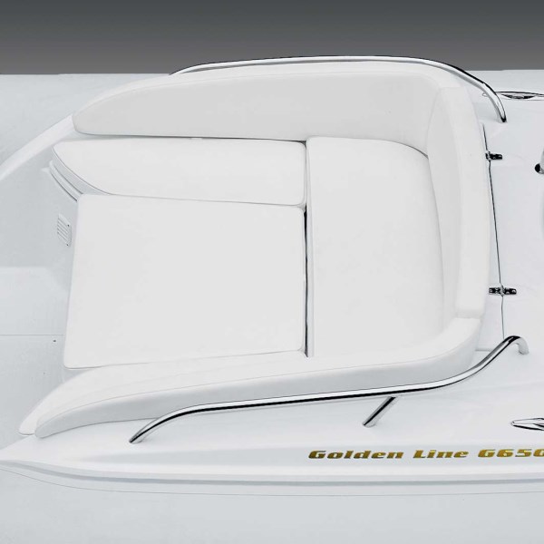 Задний кормовой диван с сандеком надувной лодки GRAND G650
