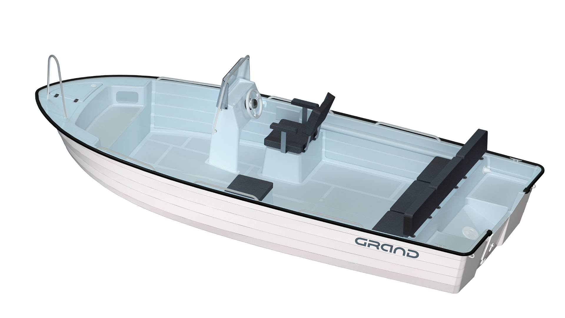 Стеклопластиковая моторная лодка GRAND Nautilus N585, GRAND N585, GRAND Nautilus, GRAND Nautilus N585, Стеклопластиковая моторная лодка GRAND, Моторная лодка GRAND, Стеклопластиковая лодка GRAND, Лодка для рыбалки, Лодка для большой компании