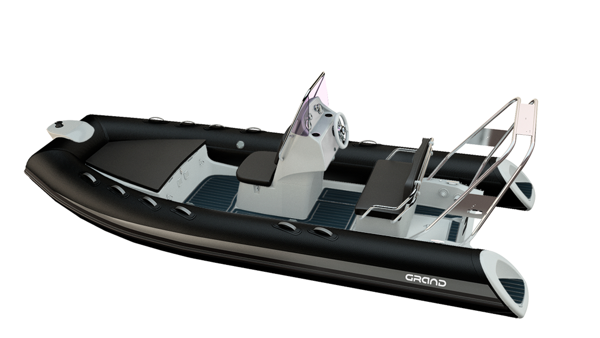 Надувная лодка с жестким дном GRAND Silver Line S520L, Надувная лодка GRAND Silver Line S520L, GRAND Silver Line S520L, GRAND Silver Line S520LF, GRAND S520L, GRAND S520LF, GRAND S520, Rigid Inflatable Boats GRAND, RIB GRAND