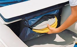 Мягкая накладная подушка на сиденья со съёмной сумкой для лодок GRAND