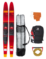Allegre 67" Combo Skis Red Package JOBE, Allegre 67" Combo Waterski Package Red JOBE, 208817004, Воднолыжный комплект, Воднолыжный комплект Jobe, Водные лыжи, водные лыжи Jobe, Water Ski, Water Ski Package, Водные лыжи для новичков, лыжи для среднего уровня, лыжи для среднего уровня катания, лыжи комбо, лыжный слалом, начальный уровень
