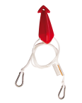 Rope Bridle Stainless Steel Hooks 8ft 1P JOBE, JOBE 210101069, 210101069, Rope Bridle Stainless, Буксировочный узел для буксировки надувных водных аттракционов, Буксировочный узел для буксировки водных лыж, фал треугольник, Буксировочный узел с карабинами, буксировочный трос для надувных аттракционов