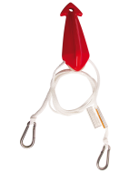 Rope Bridle Stainless Steel Hooks 8ft 1P JOBE, JOBE 210101069, 210101069, Rope Bridle Stainless, Буксировочный узел для буксировки надувных водных аттракционов, Буксировочный узел для буксировки водных лыж, фал треугольник, Буксировочный узел с карабинами, буксировочный трос для надувных аттракционов