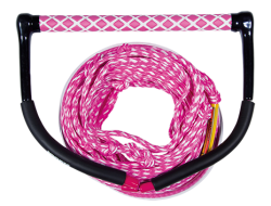 Wake Combo Core Pink JOBE, 211314011, JOBE 211314011, Рукоятка и буксировочный фал для вейкборда, Рукоятка и фал для вейкборда, фал для вейкборда, трос для вейкборда, фал для вейка, нетонущий фал