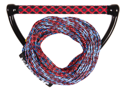 Wake Combo Prime Red JOBE, 211317014, JOBE 211317014, Рукоятка и буксировочный фал для вейкборда, Рукоятка и фал для вейкборда, фал для вейкборда, трос для вейкборда, фал для вейка, нетонущий фал