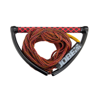 Prime Wake Combo Red JOBE, 211322002, JOBE 211322002, Рукоятка и буксировочный фал для вейкборда, Рукоятка и фал для вейкборда, фал для вейкборда, трос для вейкборда, фал для вейка, нетонущий фал