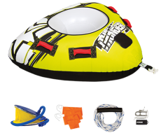 Thunder Package 1P JOBE, 238816002, Надувной буксируемый водный аттракцион, буксируемый надувной водный аттракцион, надувной водный аттракцион, водный аттракцион, буксируемый водный аттракцион, буксируемый аттракцион, водный аттракцион Jobe, одноместная плюшка, плюшка, Надувной буксируемый водный аттракцион комплект