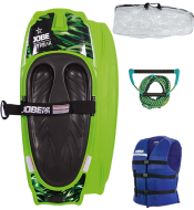 Streak Kneeboard Green Package JOBE, Jobe 258817002, 258817002, Ниборд, коленный вейкборд, ниборд JOBE, kneeboards, kneeboards jobe, коленный вейкборд, коленный вейк, доска для катания на коленях, ниборд в комплекте