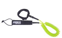 Paddle Board Leash Coil 10 ft JOBE, 480017022, JOBE 480017022, Поводок для SUP, поводок безопасности для SUP, браслет безопасности