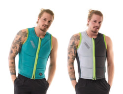 Reversible Comp Vest Zipper Teal Blue|Silver Grey Men JOBE, Vest Men JOBE, 554018001, JOBE 554018001, Жилет страховочный мужской, Жилет страховочный, Жилет спасательный, водный жилет, двухсторонний страховочный жилет