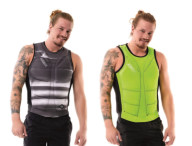 Reversible Comp Vest Men Lime Green|Black JOBE, 554018004, JOBE 554018004, Жилет страховочный мужской, Жилет страховочный, Жилет спасательный, водный жилет, двухсторонний страховочный жилет, страховочный жилет двухсторонний