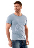 Script T-Shirt Men Fog Blue JOBE, 565118003, JOBE 565118003, футболка, Футболка мужская, Футболка мужская спортивная, Футболка JOBE, фирменная футболка JOBE