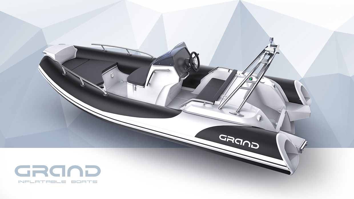 Надувная лодка с жестким дном (RIB) — GRAND Golden Line G500 Надувная лодка с жестким дном, RIB, GRAND Golden Line G500