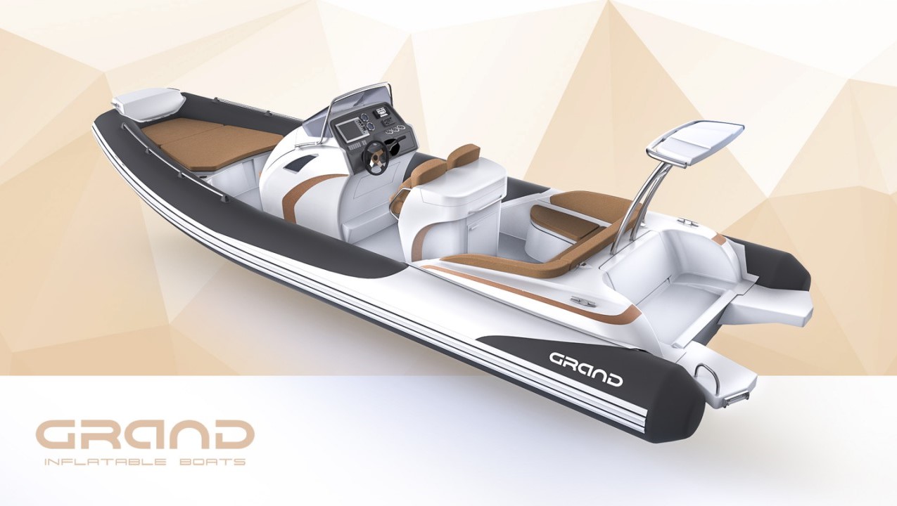 Надувная лодка с жестким дном (RIB) — GRAND Golden Line G850 Надувная лодка с жестким дном, RIB, GRAND Golden Line G850