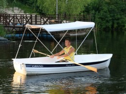 GRAND REGATTA RG370R limited edition - Гребная лодка с солнцезащитным тентом